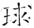 球(石经·唐·开成石经)